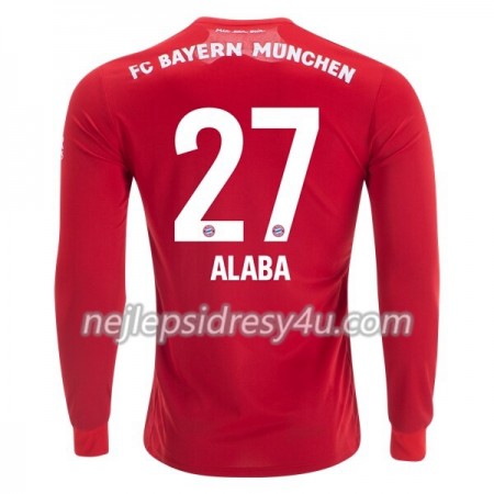 Fotbalový Dres FC Bayern Mnichov David Alaba 27 Domácí 2019/20 Dlouhý Rukáv